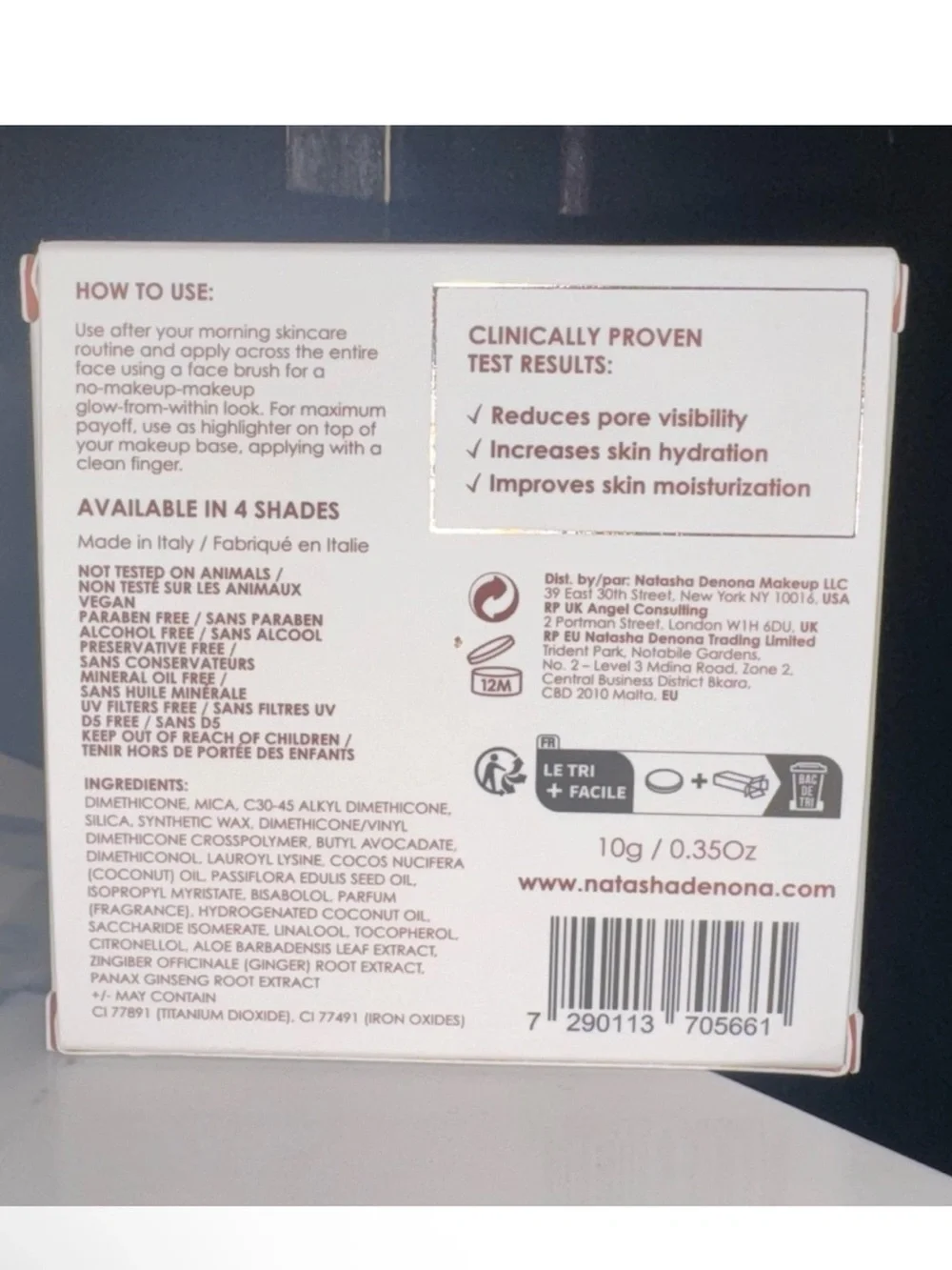 Natasha Denona HYGEN Skincare Infused Glow Beautifier-01 LIGHT